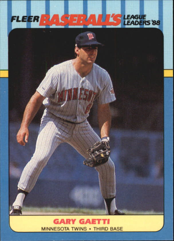 1988 Fleer League Leaders Baseball Cards       013      Gary Gaetti